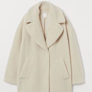 H&M Short high pile teddy coat!